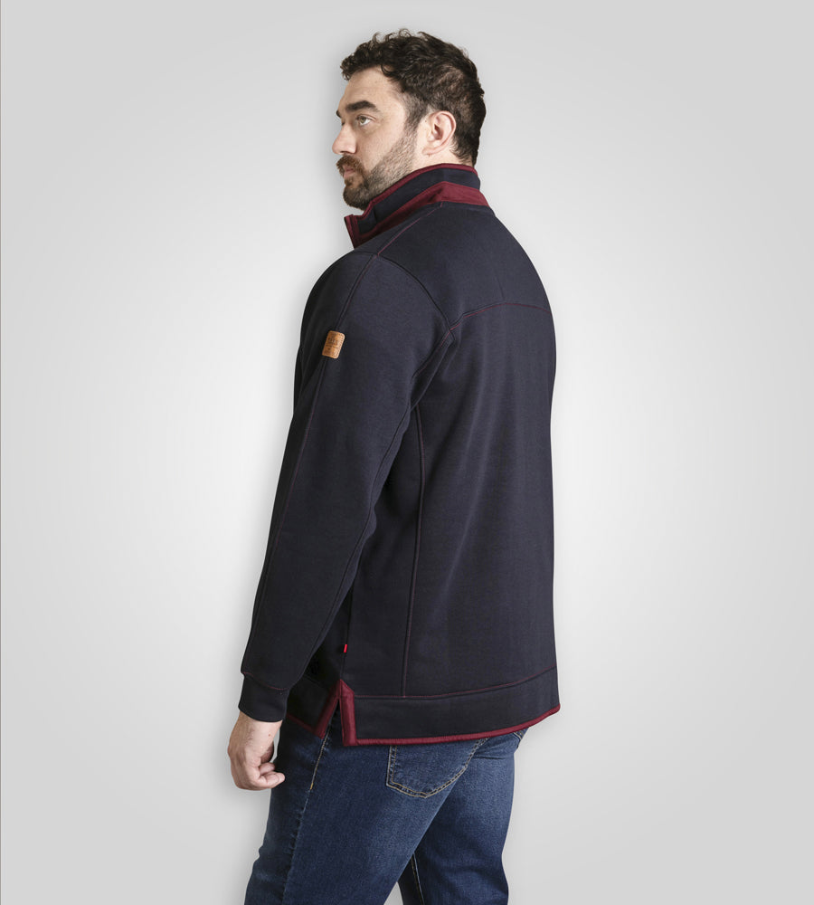 Leicester 1 Navy Half Zip Sweatshirt