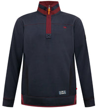 Load image into Gallery viewer, Leicester 1 Navy Half Zip Sweatshirt
