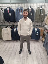 Load image into Gallery viewer, Vince Sand Half Zip with Grey Chinos
