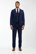 Load image into Gallery viewer, Eton Navy Wool 3 Piece Suit
