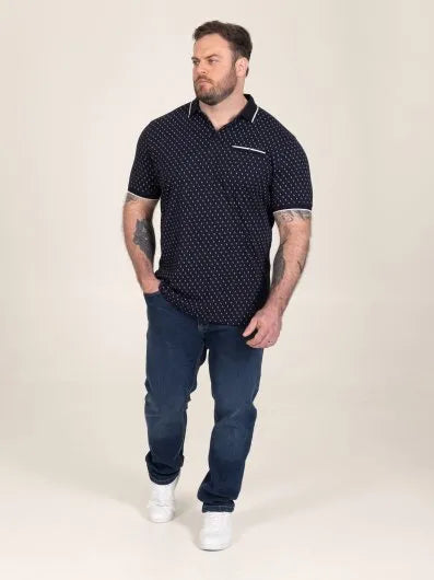 REID Polo With Jacquard Collar Pocket And Cuffs