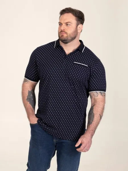 REID Polo With Jacquard Collar Pocket And Cuffs