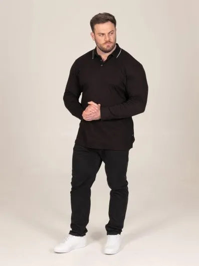 TYLER Polo With Grey & White Tipping