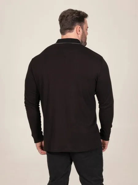 TYLER Polo With Grey & White Tipping