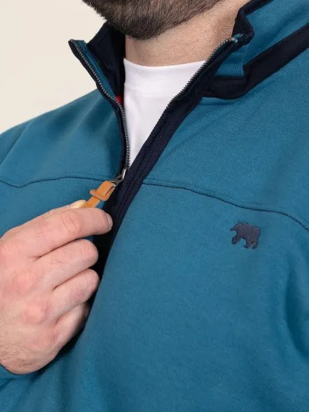 CONWAY Teal Half Zip Fleece