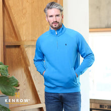 Load image into Gallery viewer, Avery Half Zip Blue
