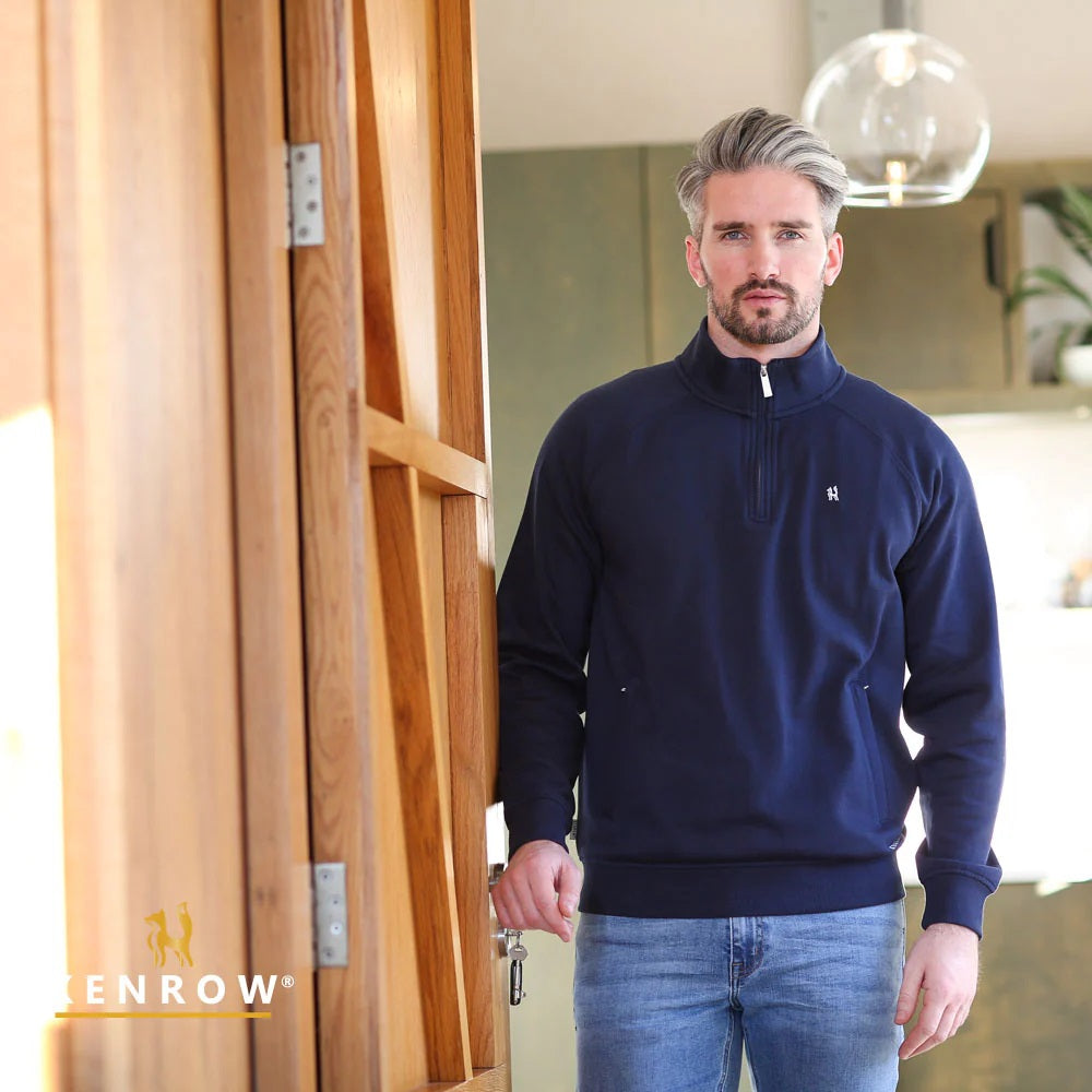 Avery Half Zip Navy