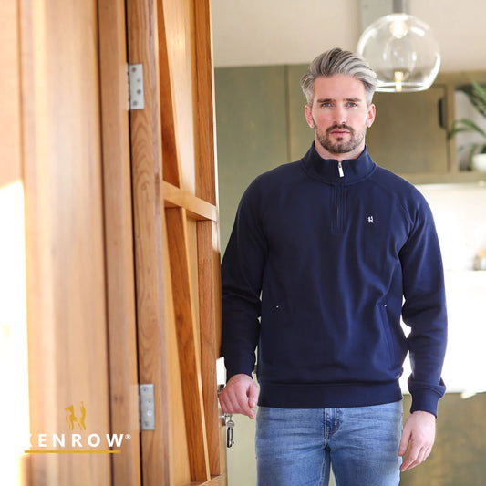 Avery Half Zip Navy