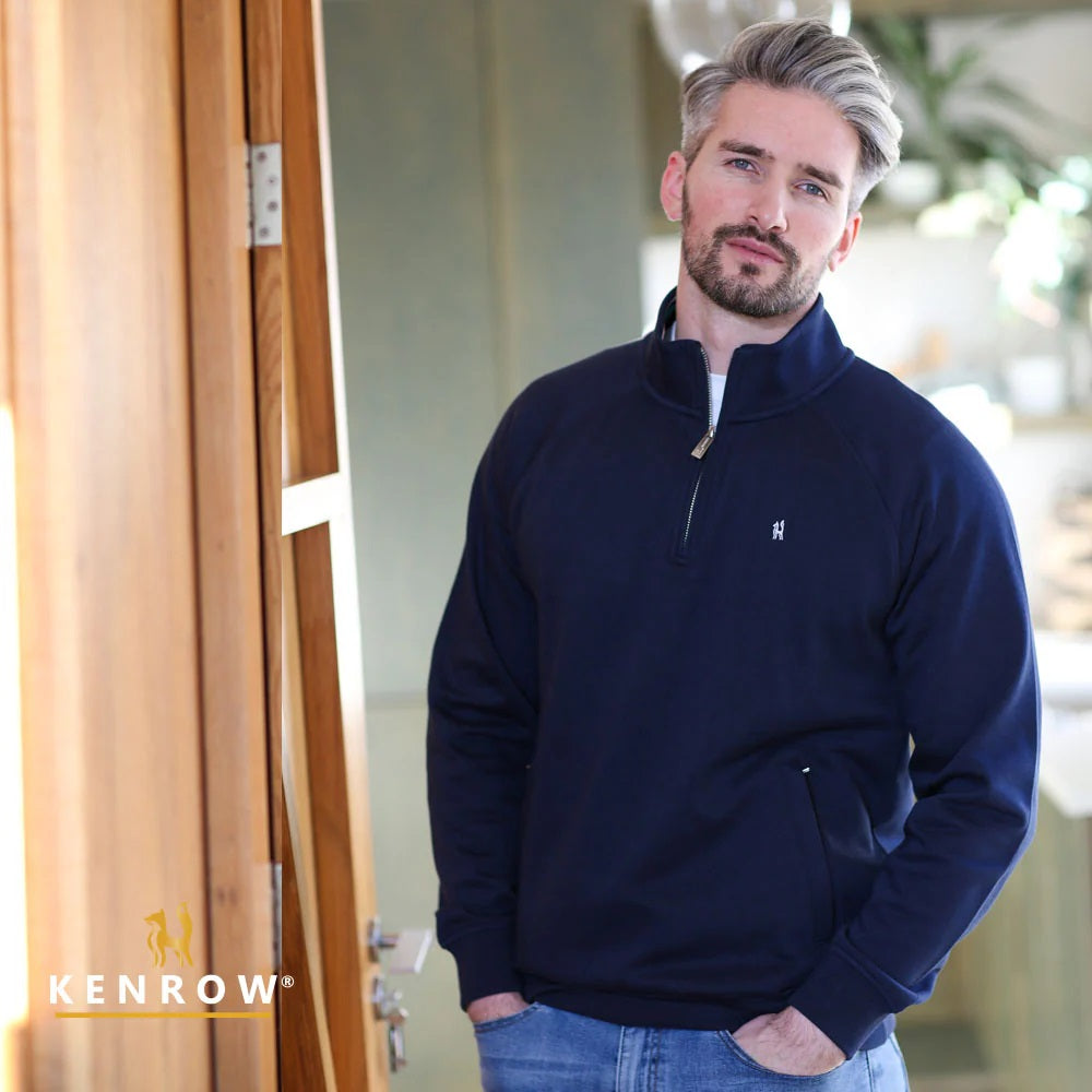 Avery Half Zip Navy
