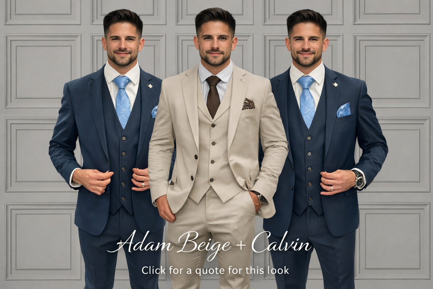 Adam Beige + Calvin Wedding Quotation