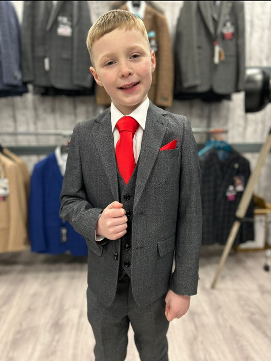Boy's Archie Grey 3 Piece Suit