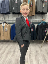 Load image into Gallery viewer, Boy&#39;s Archie Grey 3 Piece Suit
