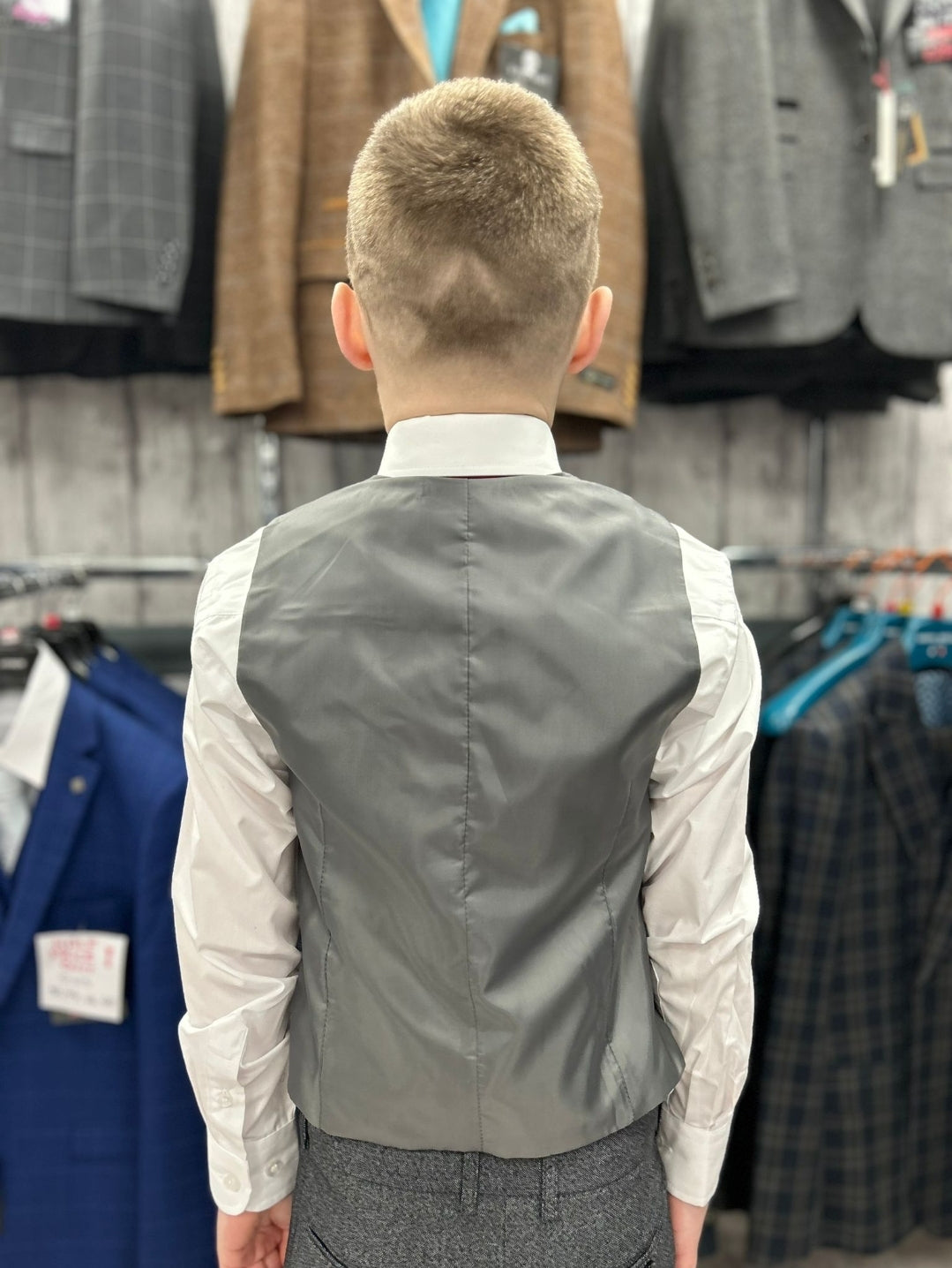 Boy's Archie Grey 3 Piece Suit