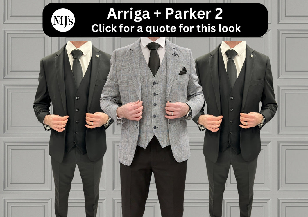 Arriga Grey + Parker Black Wedding Quotation 2