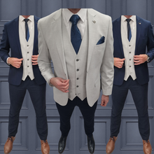 Load image into Gallery viewer, Belmont Silver + Calvin Navy Wedding Quotation 1
