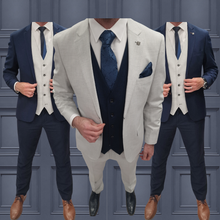 Load image into Gallery viewer, Belmont Silver + Calvin Navy Wedding Quotation 3

