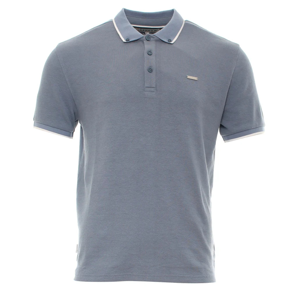 Kenrow Chad Textured Polo Powder Blue