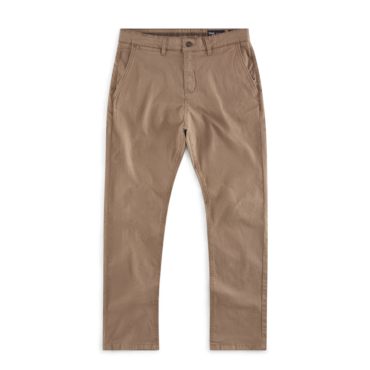 Cleveland slim fit mens chino in Mushroom