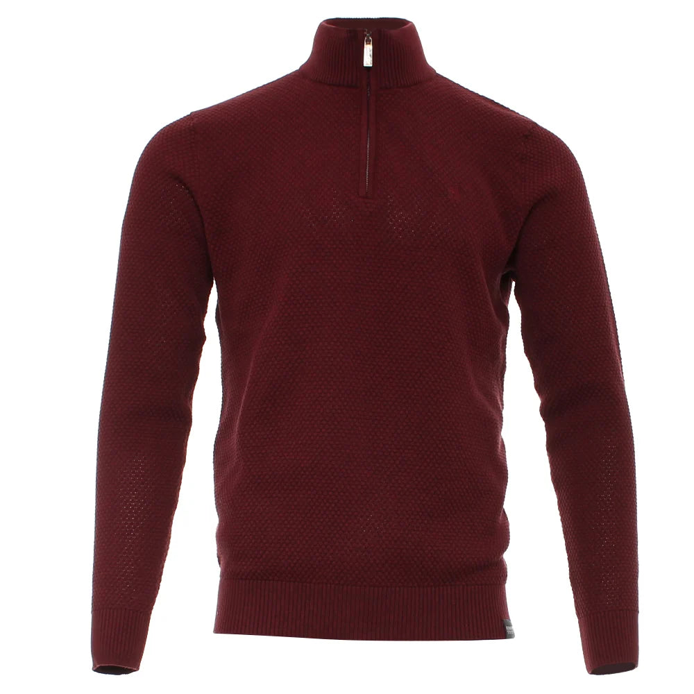 Kenrow Cullan Half Zip Burgundy