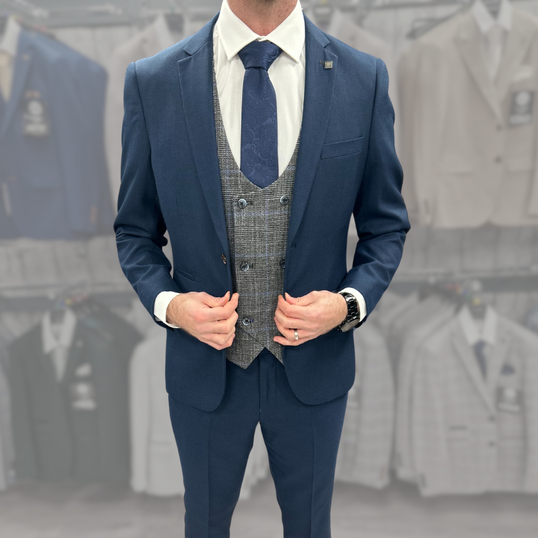 Calvin with Dalton + Calvin Navy Hire Wedding Quotation