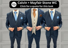 Load image into Gallery viewer, Calvin with Mayfair Stone + Calvin Navy Hire Wedding Quotation
