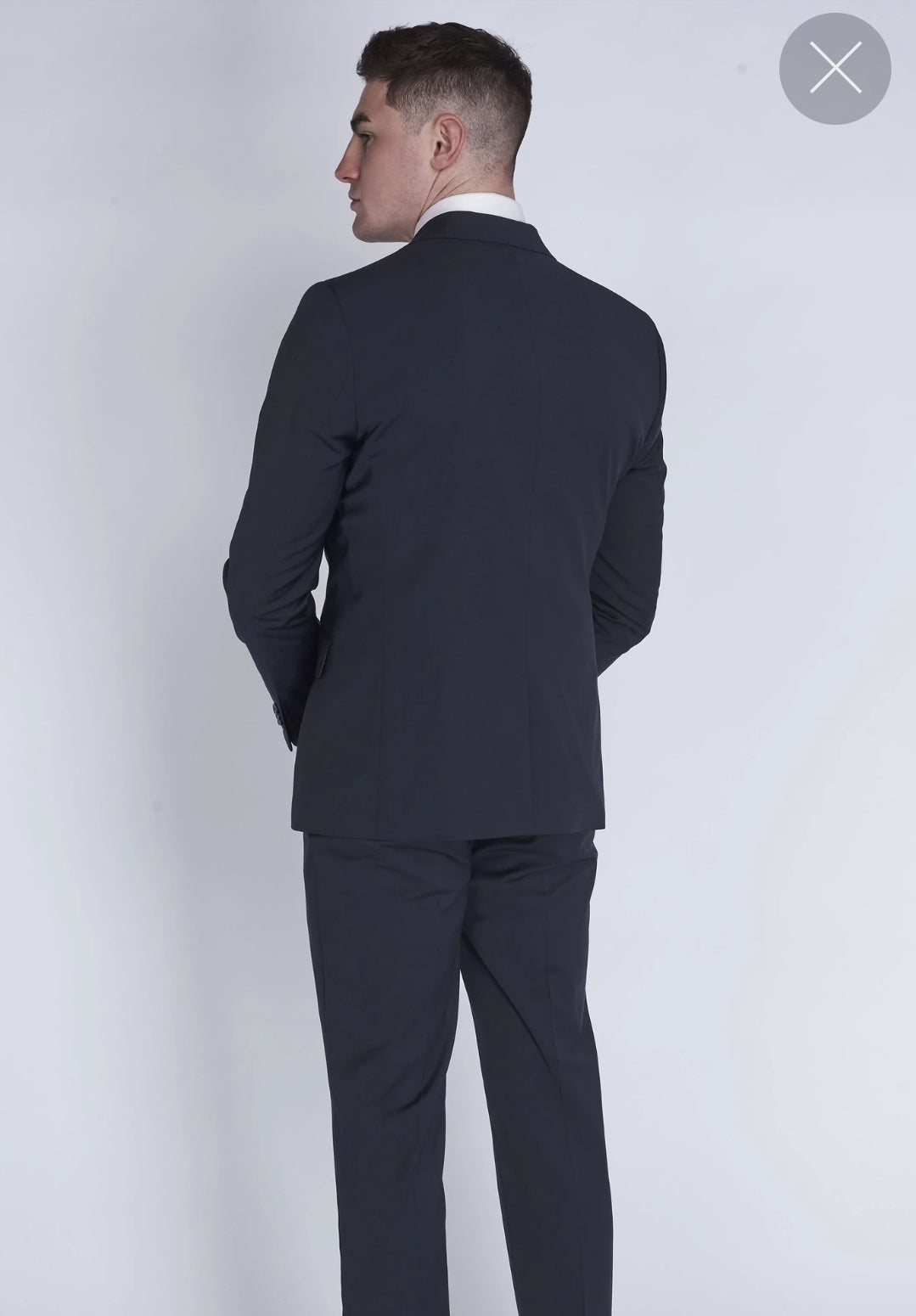 Charlie navy 3 piece suit for hire