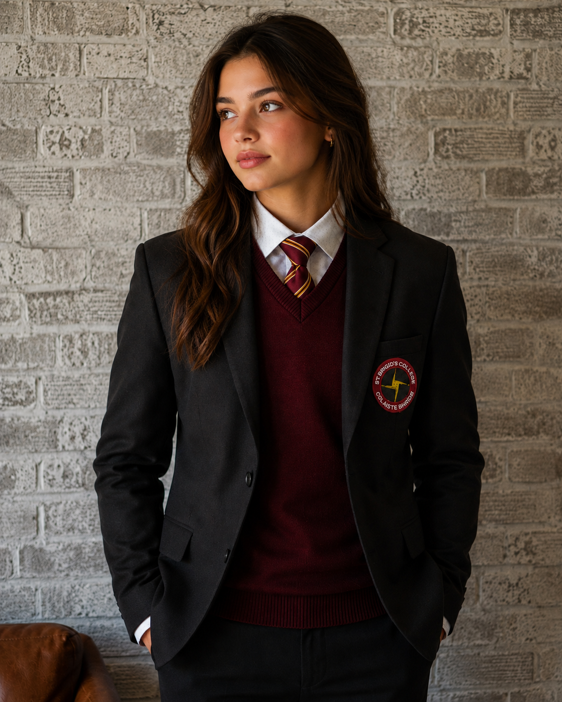 St Brigid's College (Carnhill) Girl's Blazer - 2026 NEW CREST (Copy)