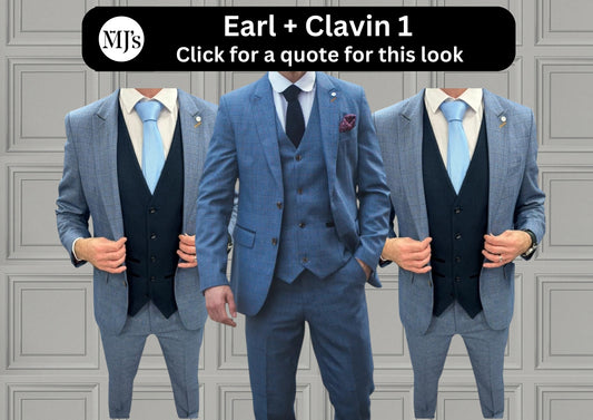 Earl Blue + Calvin Navy Wedding Quotation 1