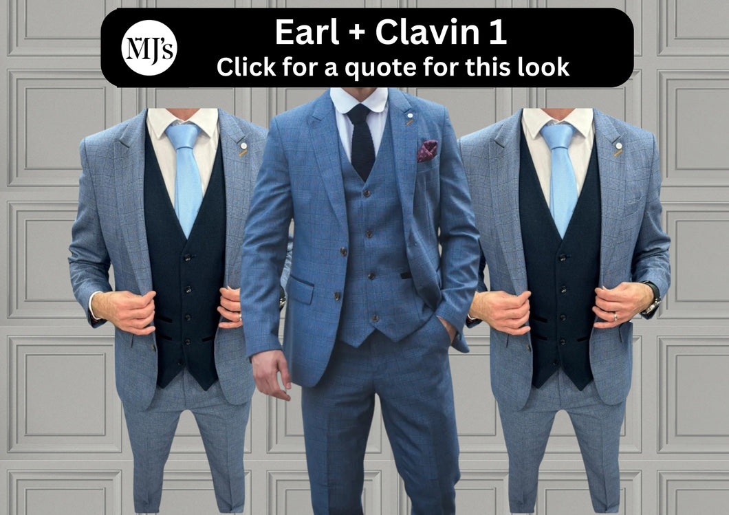 Earl Blue + Calvin Navy Wedding Quotation 1