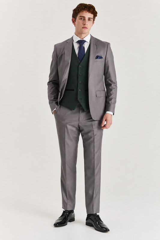 Edward Grey with Regent Olive waistcoat