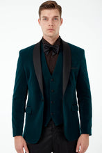Load image into Gallery viewer, Green Velvet Tux 3 Piece Suit
