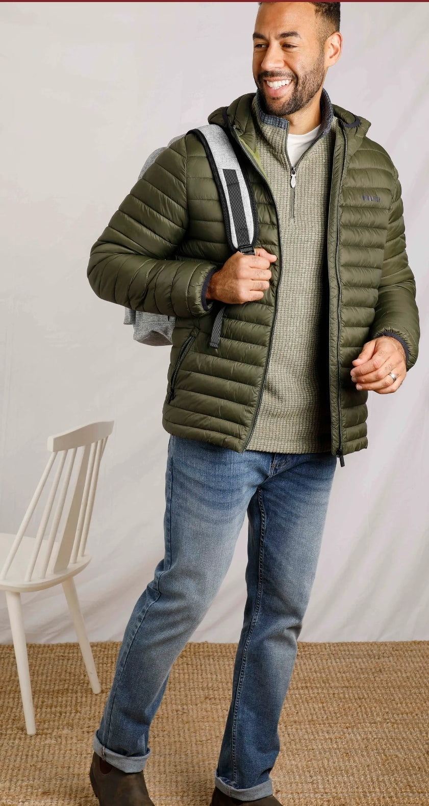 Weirdfish Flete Green Jacket