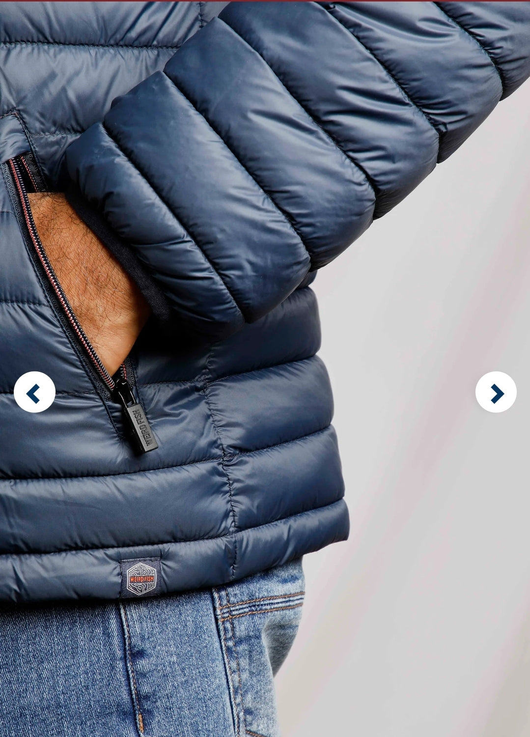 Weirdfish Flete Navy Jacket