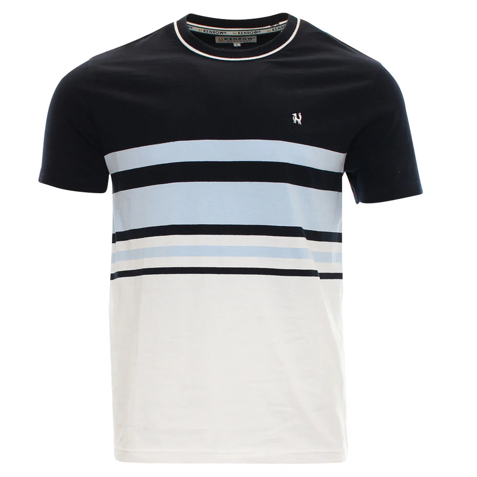 Griffin Striped Tee Sky