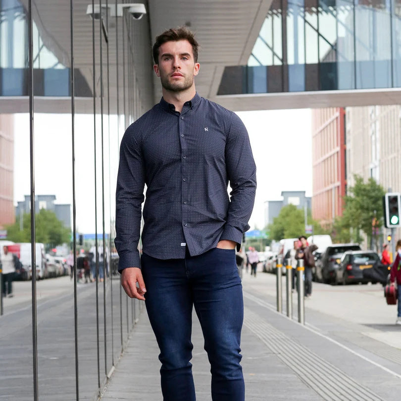 Gary Navy Shirt