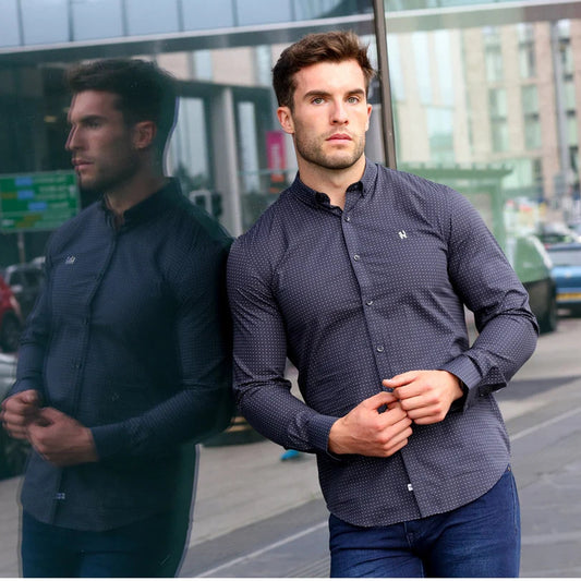 Gary Navy Shirt