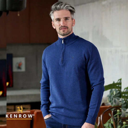 Gerry Half Zip Blue Melange