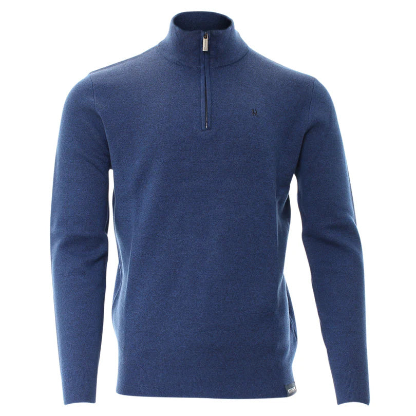 Gerry Half Zip Blue Melange