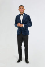 Load image into Gallery viewer, Navy Velvet Tux + Harry Tux Wedding Quotation
