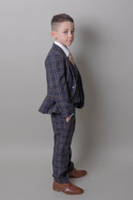 Load image into Gallery viewer, Boy&#39;s Otis Check 3 Piece Suit
