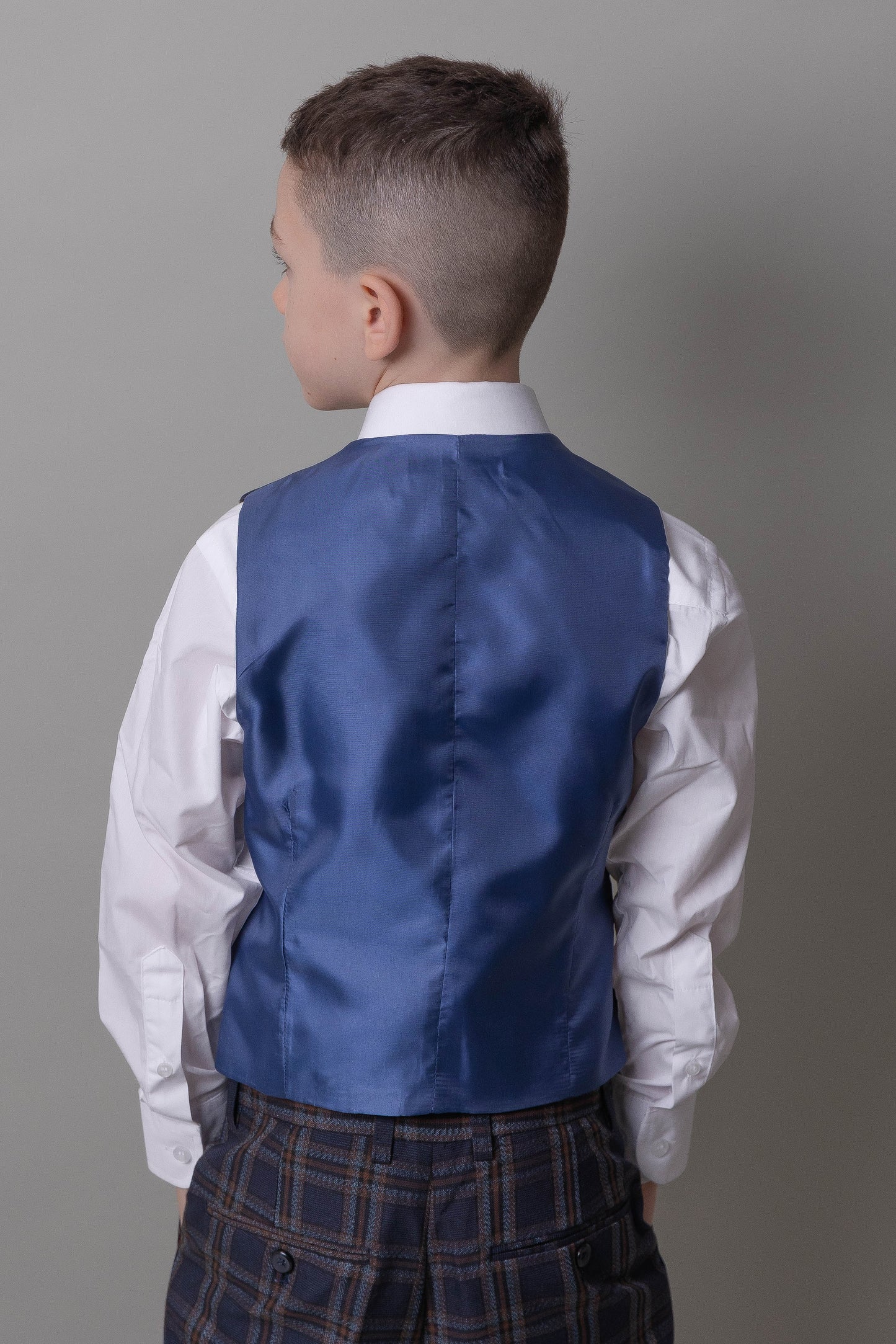 Boy's Otis Check 3 Piece Suit