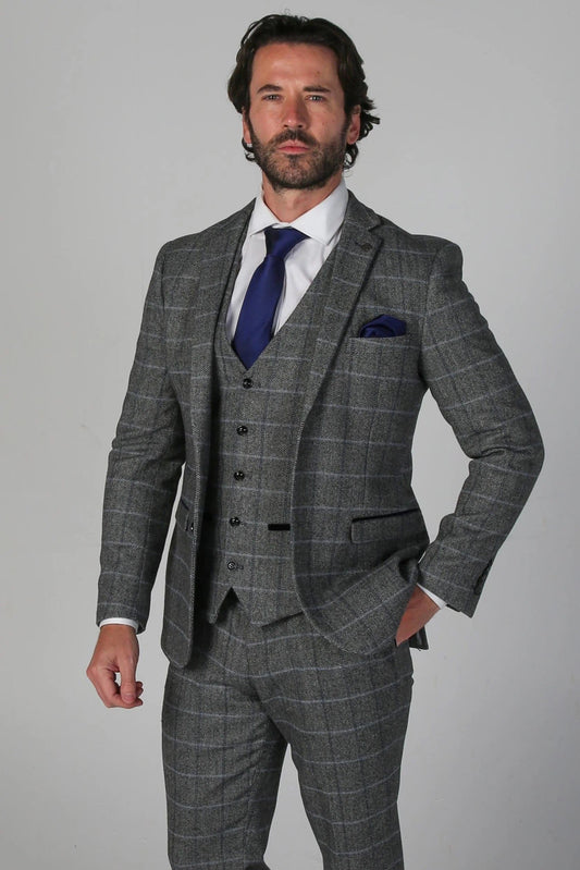 Harris Grey 3 Piece Suit