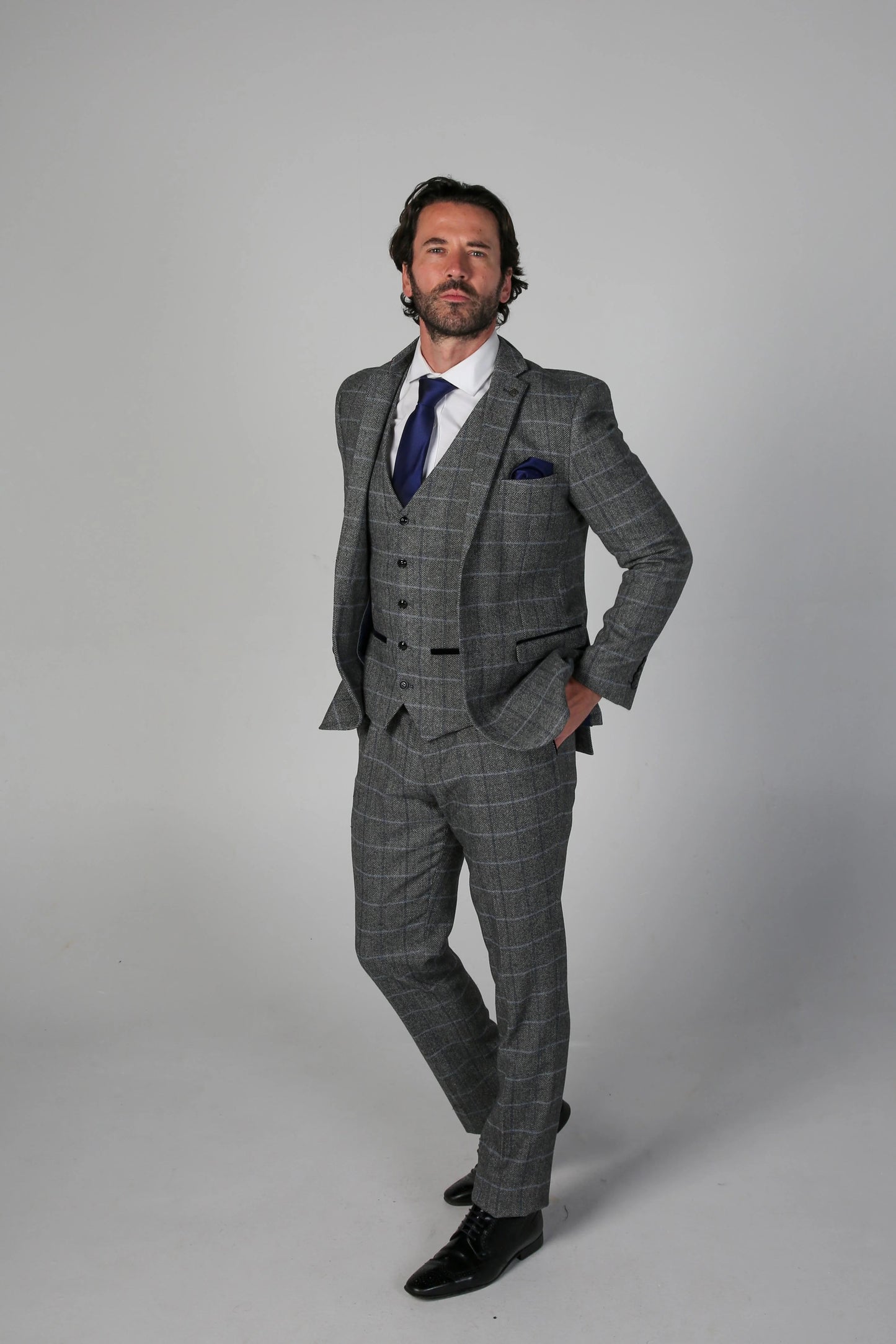 Harris Grey 3 Piece Suit