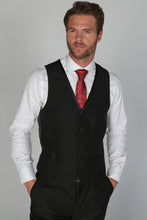 Load image into Gallery viewer, Harry Black Waistcoat
