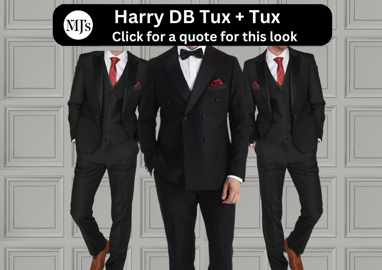 Harry Double Breasted tuxedo wedding quote