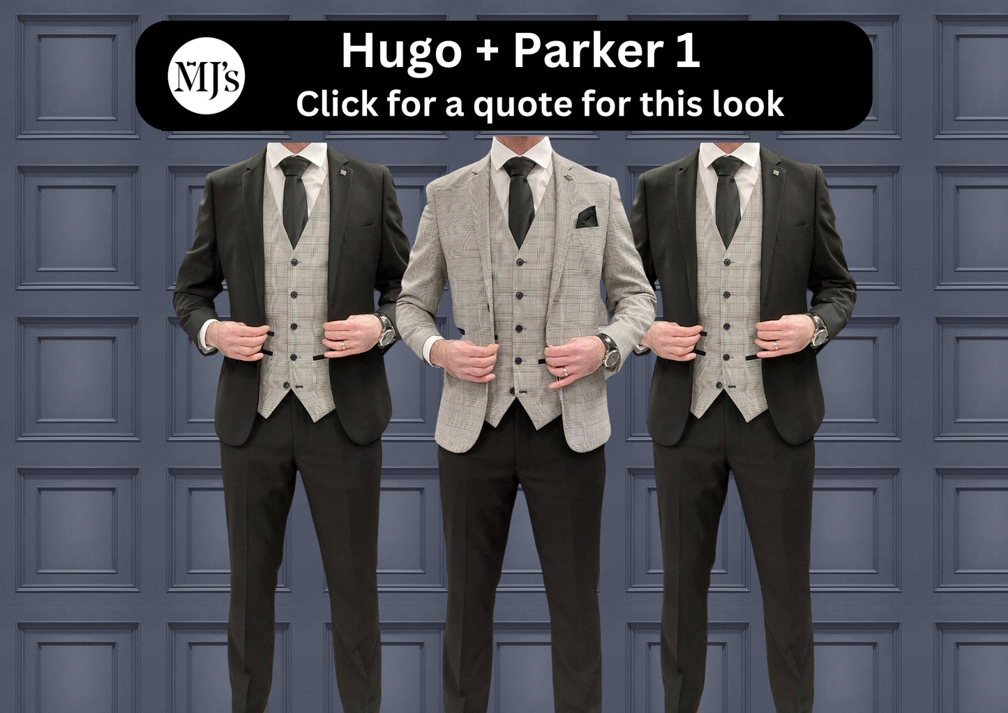 Hugo Grey + Parker Black Wedding Quotation 1