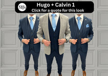 Load image into Gallery viewer, Hugo Grey + Calvin Navy Hire Wedding Quotation 1
