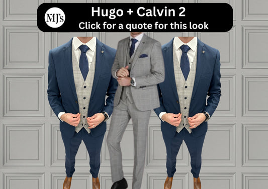 Hugo Grey + Calvin Navy Hire Wedding Quotation 2