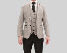 Load image into Gallery viewer, Hugo Grey 3 Piece Suit With Black Trousers

