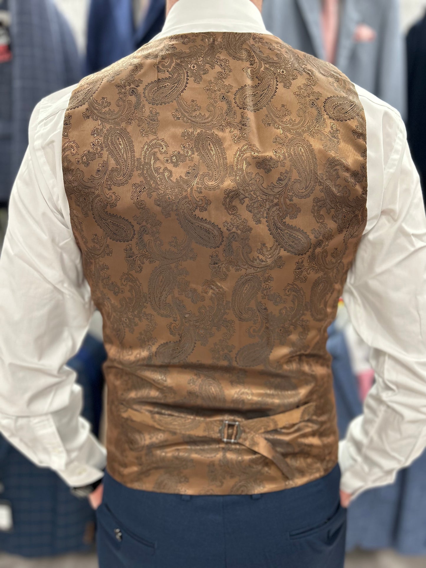 Mark Stone Jacket & Waistcoat - Navy Trousers